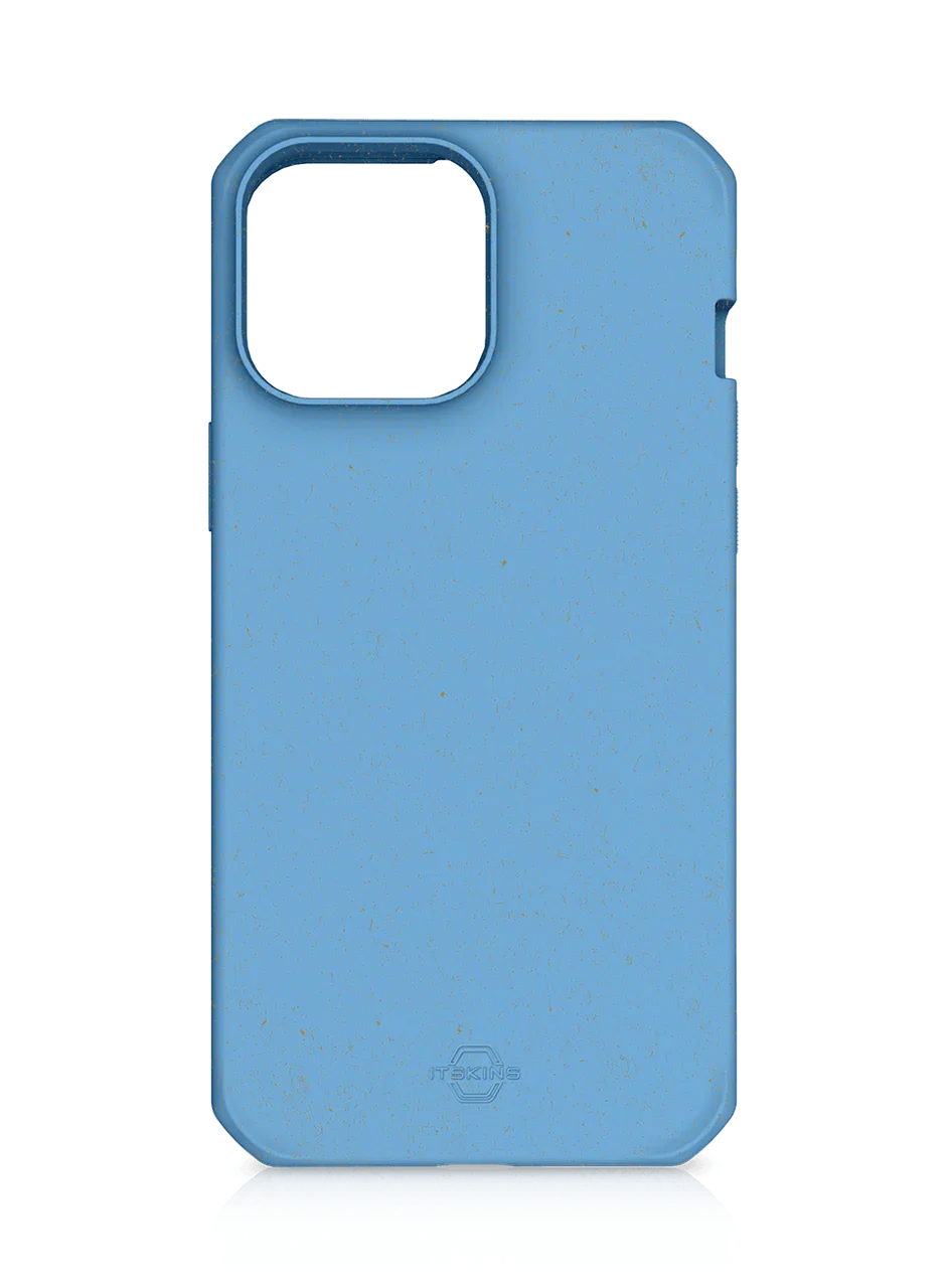 Itskins Feroniabio Terra iPhone 13 Pro Cover - Blue - Tashqila Itskins Feroniabio Terra iPhone 13 Pro Cover - Blue - Tashqila